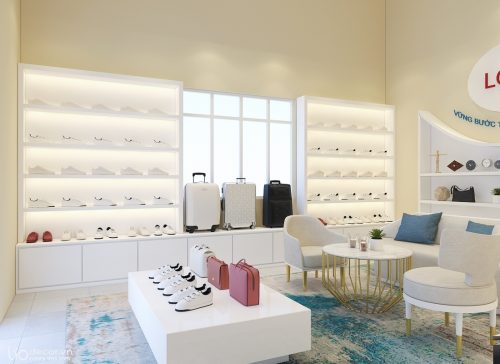 Thiết kế nội thât shop túi xách