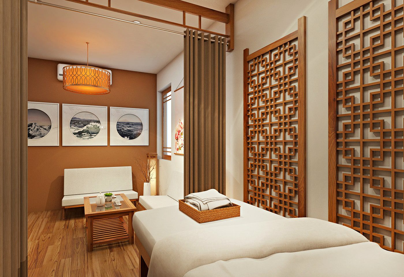 Không gian spa phải đẹp mắt, màu sắc hài hoà, gần gũi