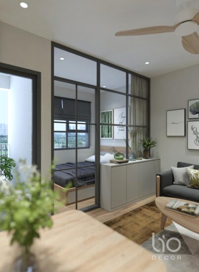 Thiết kế thi công căn hộ Studio Vinhomes Grand Park 30m2 (Hình thi công) 5 %lio decor%