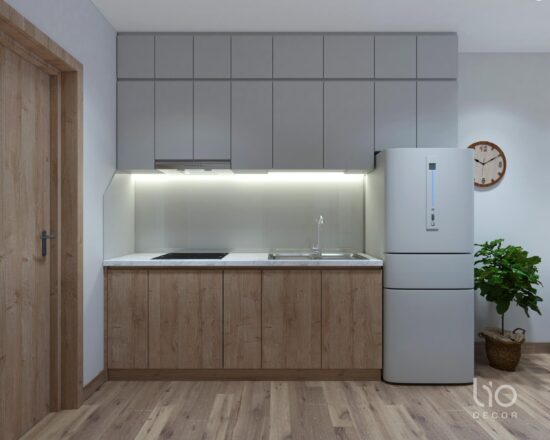 Thiết kế thi công căn hộ Studio Vinhomes Grand Park 30m2 (Hình thi công) 1 %lio decor%