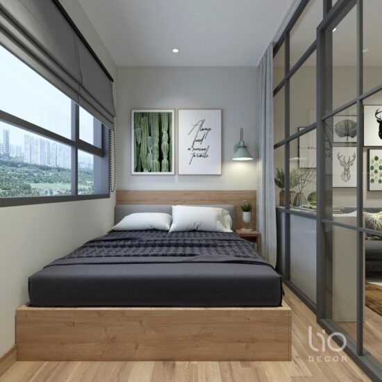 Thiết kế thi công căn hộ Studio Vinhomes Grand Park 30m2 (Hình thi công) 6 %lio decor%
