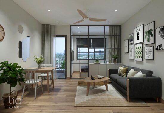 Thiết kế thi công căn hộ Studio Vinhomes Grand Park 30m2 (Hình thi công) %lio decor%