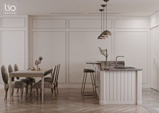 Thiết kế nội thất nhà phố phong cách tân cổ điển - Green Star Quận 7 Lio Decor 6 %lio decor%