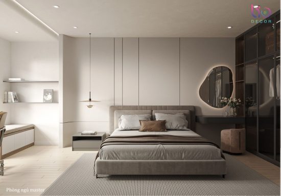 Căn hộ westgate- thiết kế phòng ngủ master hiện đại Luxury