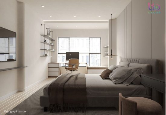 Căn hộ westgate- thiết kế phòng ngủ master hiện đại Luxury V4