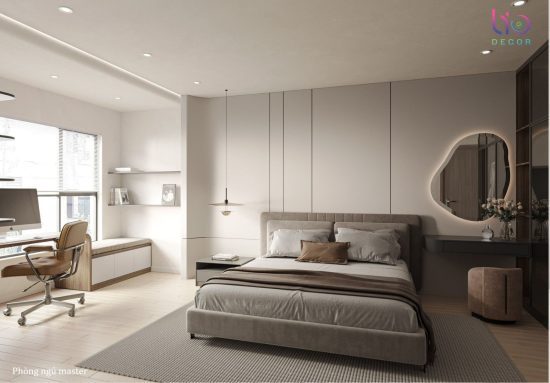Căn hộ westgate- thiết kế phòng ngủ master hiện đại Luxury V3