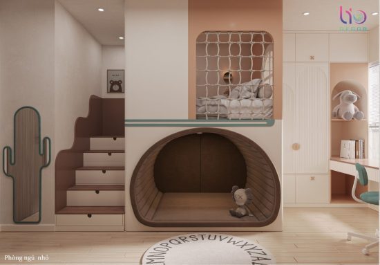 Căn hộ westgate- thiết kế phòng bé gái giường tầng V1