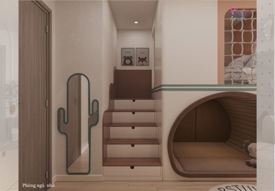 Căn hộ westgate- thiết kế phòng bé gái giường tầng V5