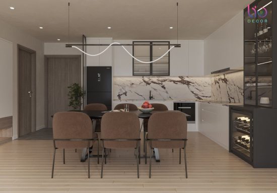 Căn hộ west gate 3 phòng ngủ- thiết kếp phòng khách và bếp v2