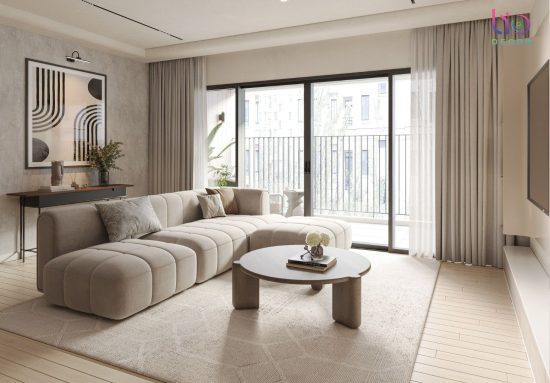 Căn hộ west gate 3 phòng ngủ- Thiết kế phòng khách +bếp v6