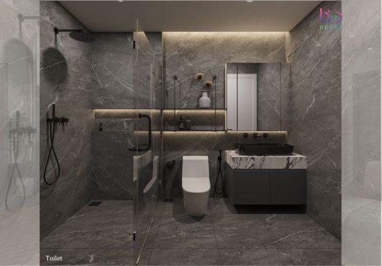 Căn hộ 3 phòng ngủ westgate - thiết kế toilet và ban công v2