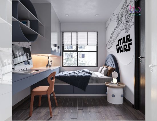 Căn hộ westgate 3 phòng ngủ - thiết kế phòng ngủ bé trai v2