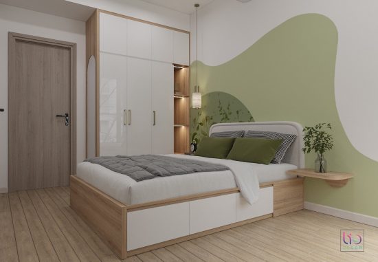 Căn hộ westgate 2 phòng ngủ + thiết kế phòng ngủ master có máy chiếu v1