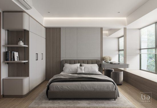 THIẾT KẾ CHUNG CƯ 75 M2 - M7 MIDTOWN PHÚ MỸ HƯNG- PHÒNG NGỦ NHO V1