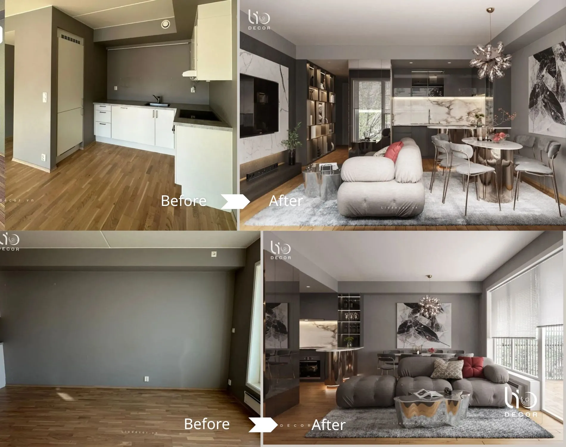 CẢI TẠO CĂN HỘ CŨ THÀNH TỔ ẤM MODERN LUXURY: KHI SỰ SANG TRỌNG ĐI CÙNG TIỆN NGHI