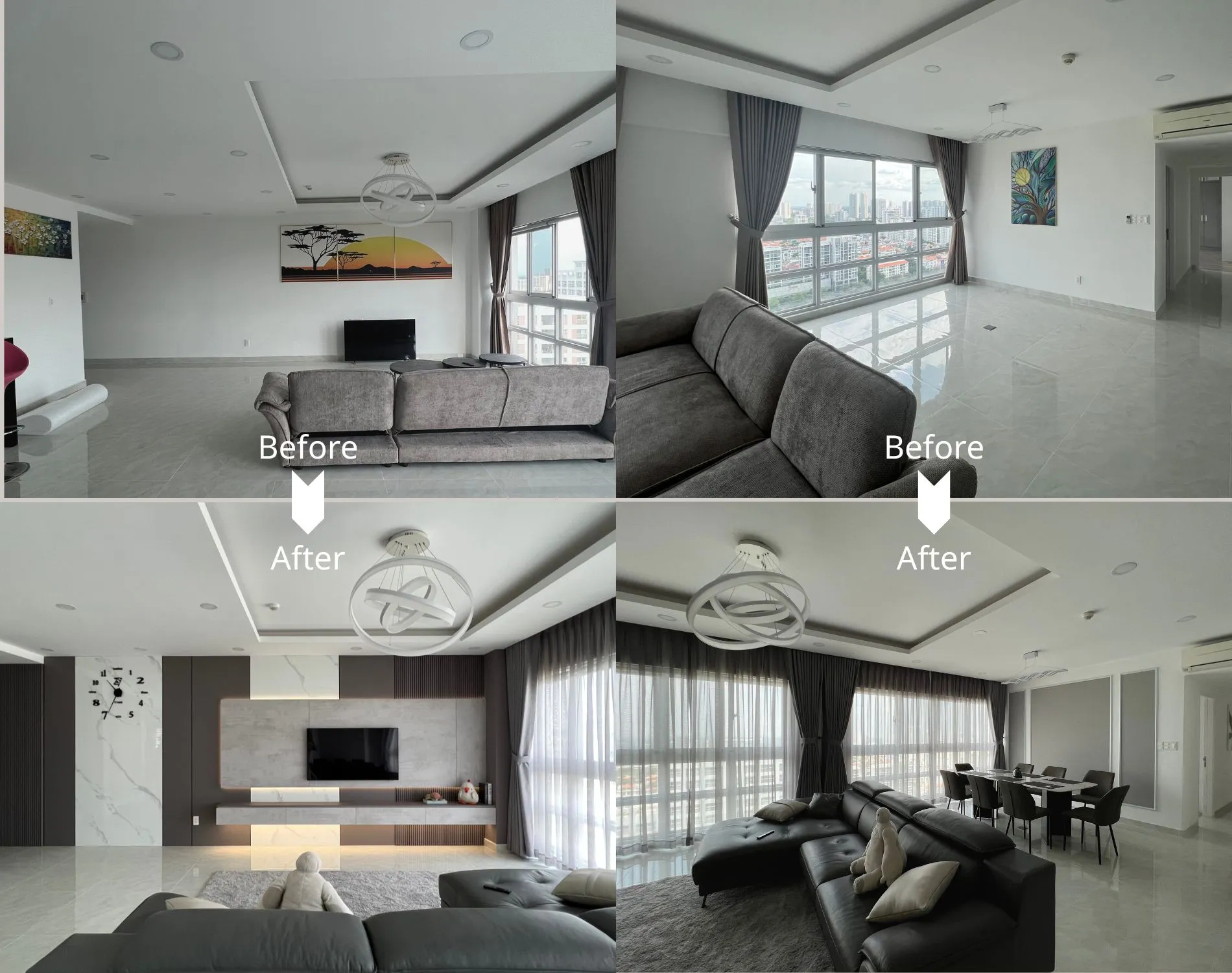 Căn Hộ Happy Valley 3 Phòng Ngủ | Cải tạo nội thất căn hộ cho thuê - Lio Decor