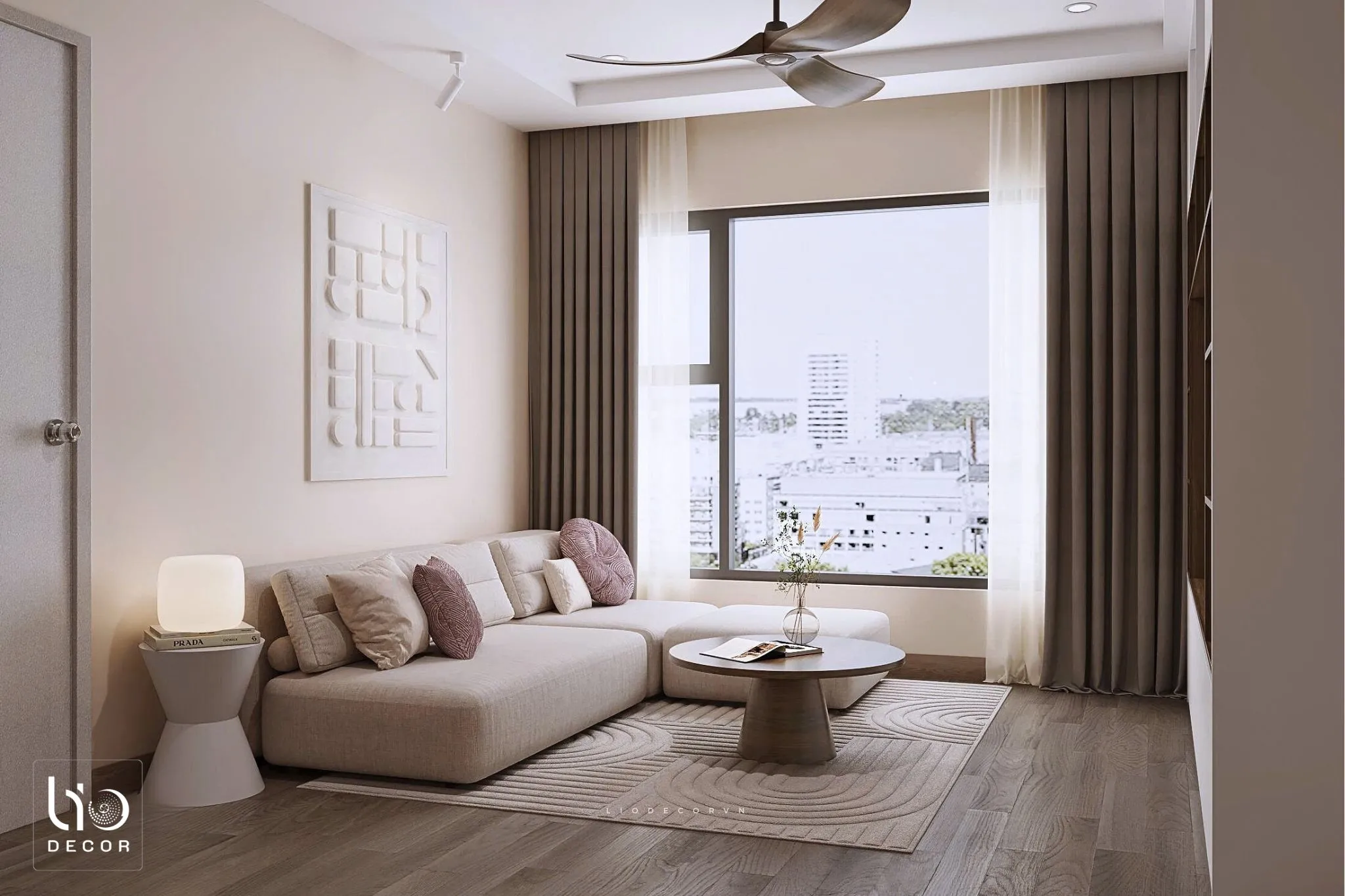 Thiết kế nội thất căn hộ 3 phòng ngủ Skyline Residence Quận 7 | Lio Decor