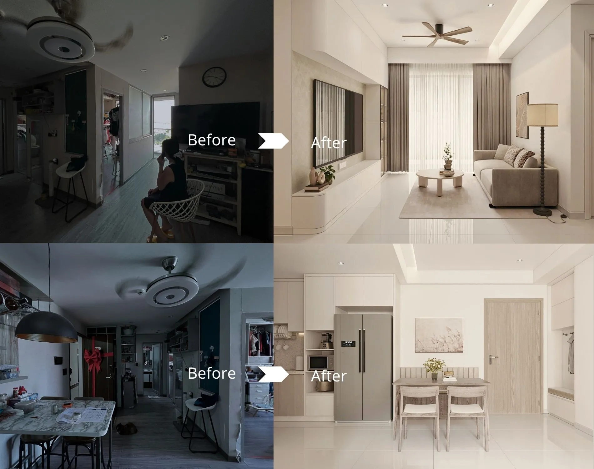 Căn hộ Hưng Phúc Residence 2 Phòng Ngủ: Biến căn hộ ngợp đồ trở nên thông thoáng nhờ tư duy thiết kế thông minh